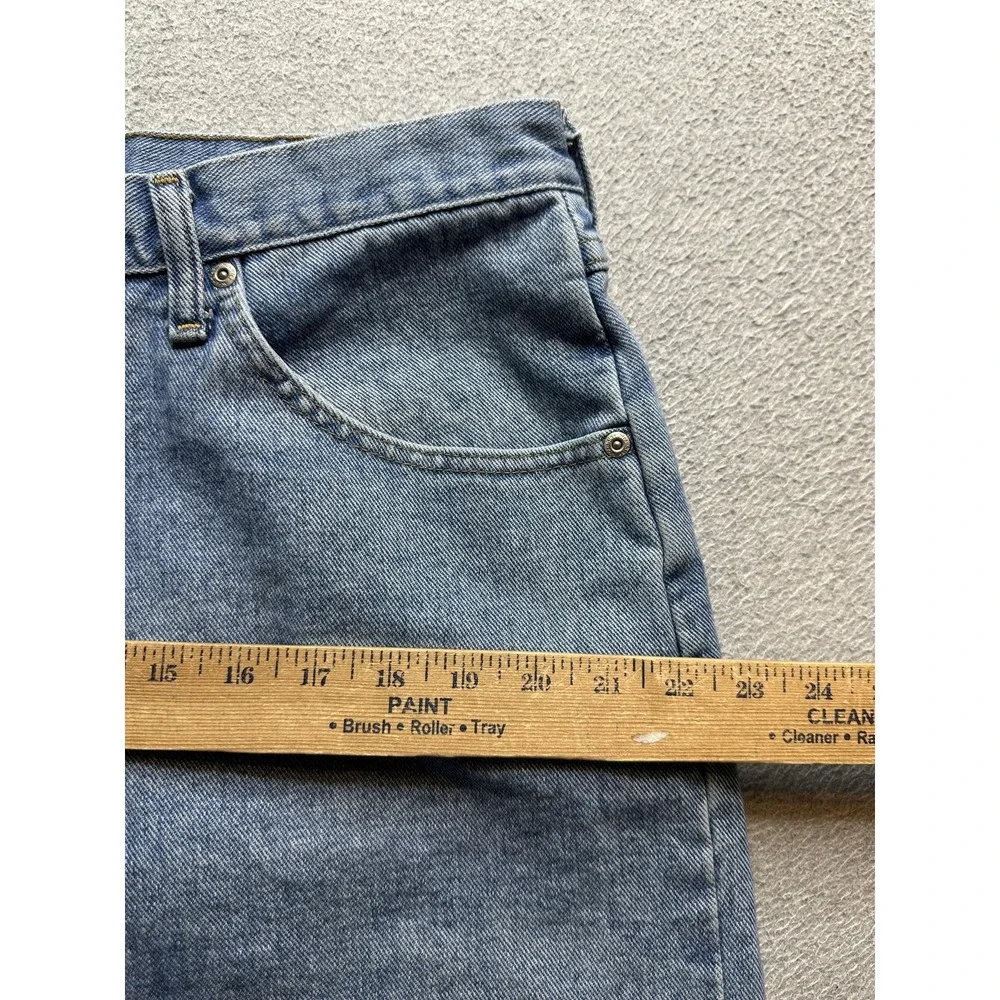 Wrangler Jeans Mens 38x30 (36x30) Light Wash Relaxed Fit Blue Denim Pants‎